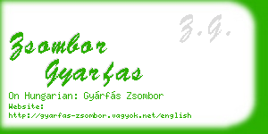 zsombor gyarfas business card